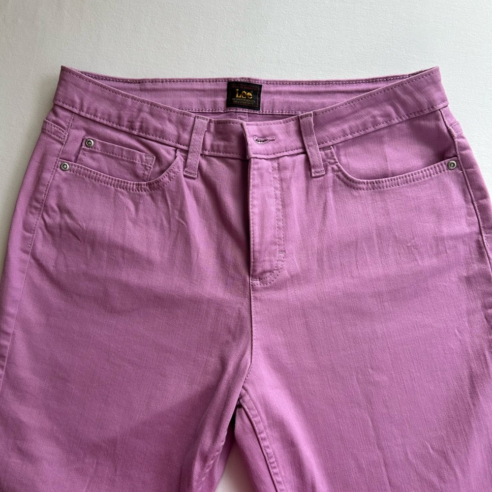 Lee Pink Straight Leg Jeans with Striking Color